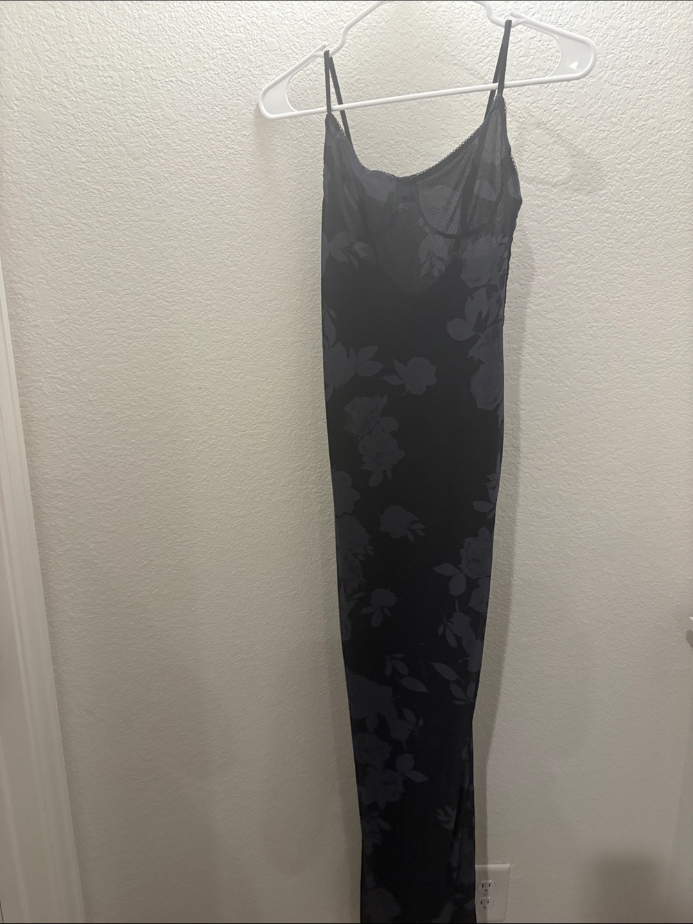 White Fox Boutique Black Floral Slip Dress